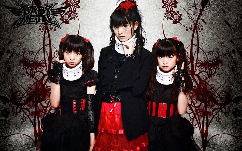 Three Girls in Gothic Outfits — Black