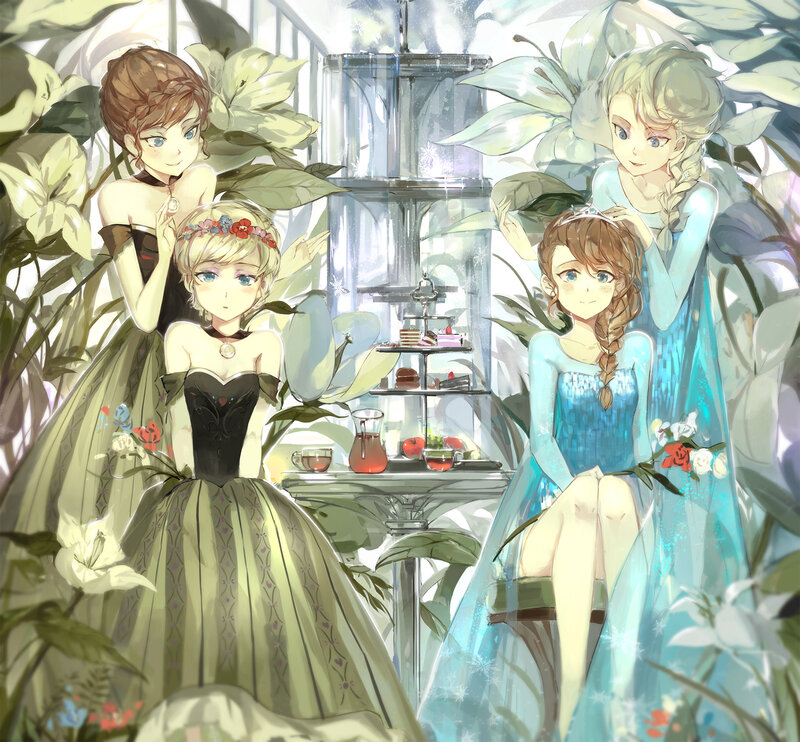 Three Girls in Gowns