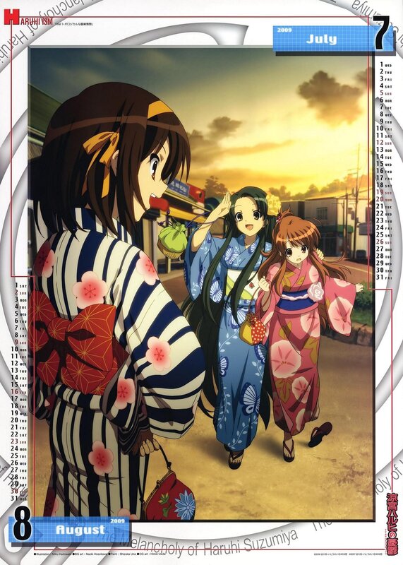 Three Girls in Kimonos — Yellow, Serene