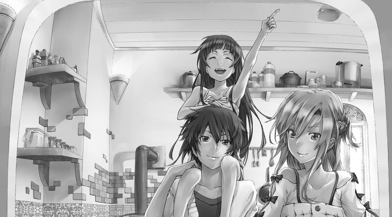 Three Girls in Kitchen — Black
