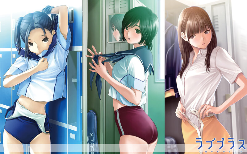 Three Girls in Locker Room