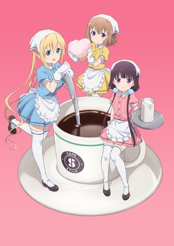 Three Girls in Maid Outfits — Pink