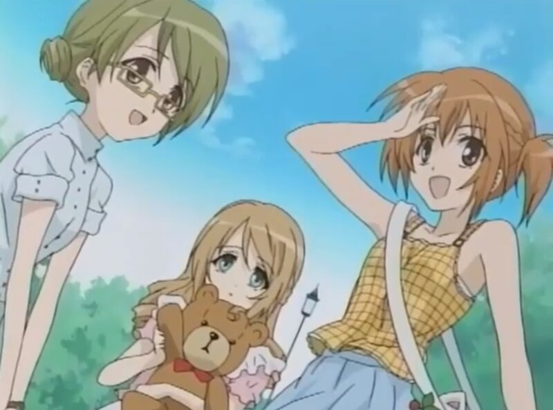 Three Girls in Park — Blue