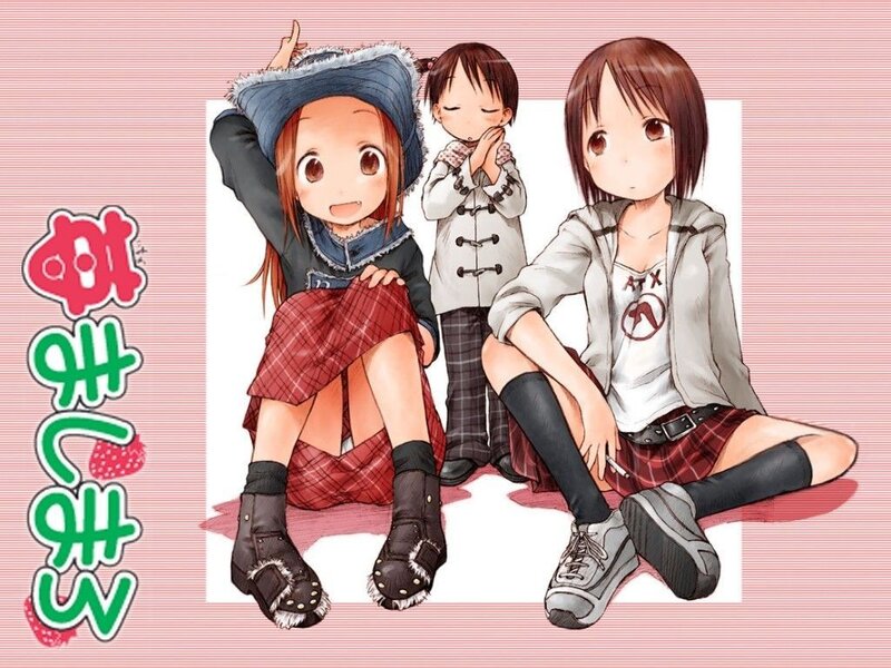 Three girls in school uniforms