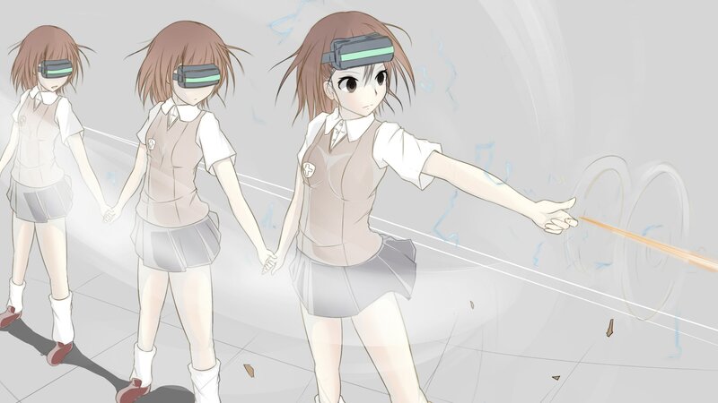 Three Girls in School Uniforms — Gray, Dramatic, Anime