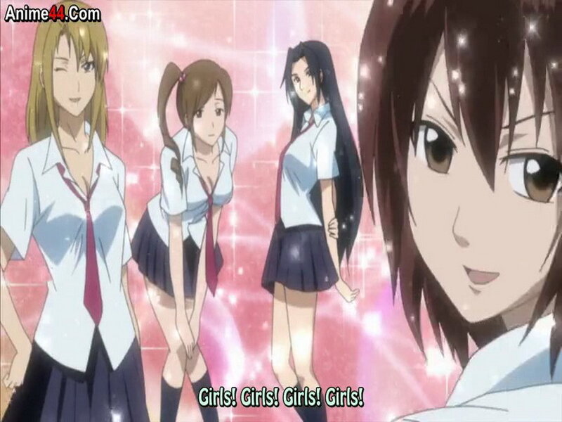 Three Girls in School Uniforms — Pink