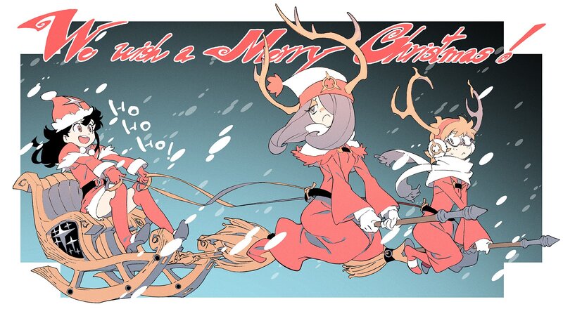 Three Girls in Sleigh