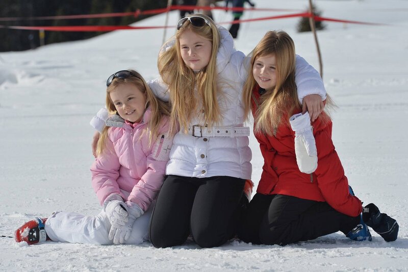 Three Girls in Snow — White
