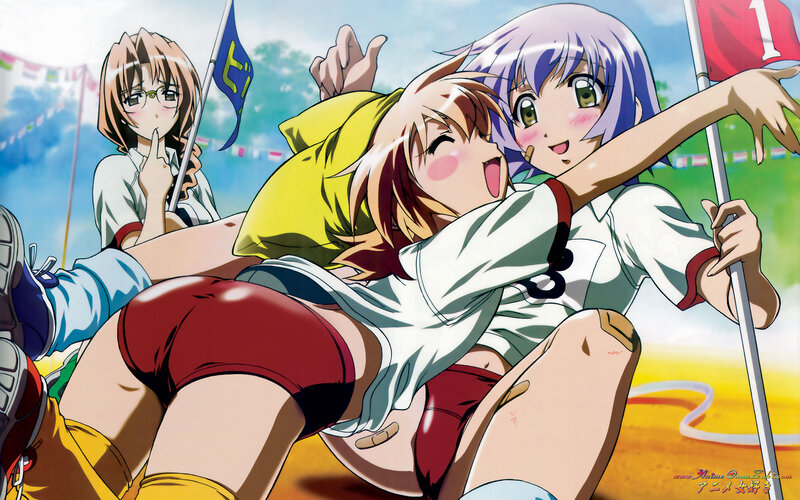 Three Girls in Sports Uniforms