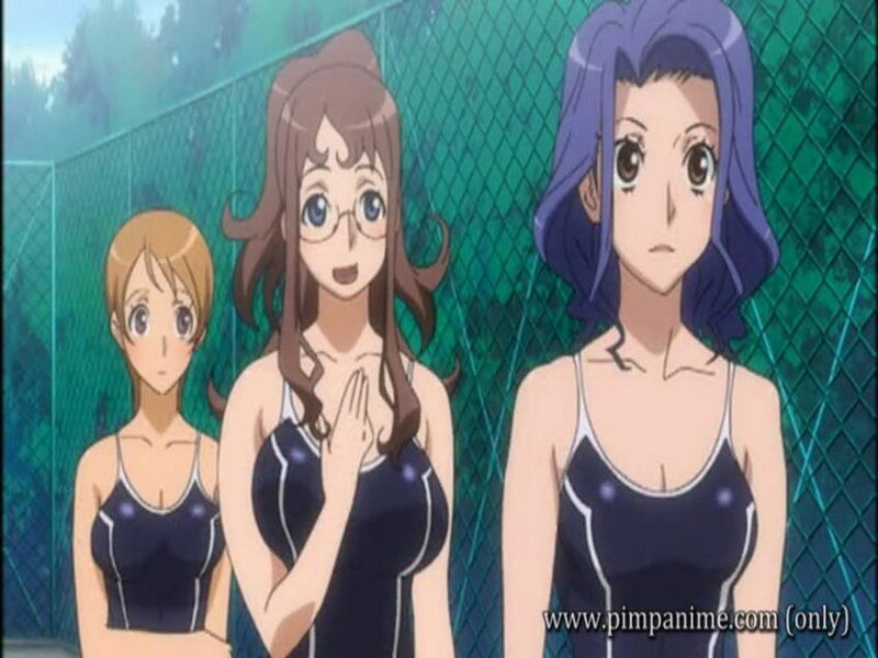 three girls in swimsuits