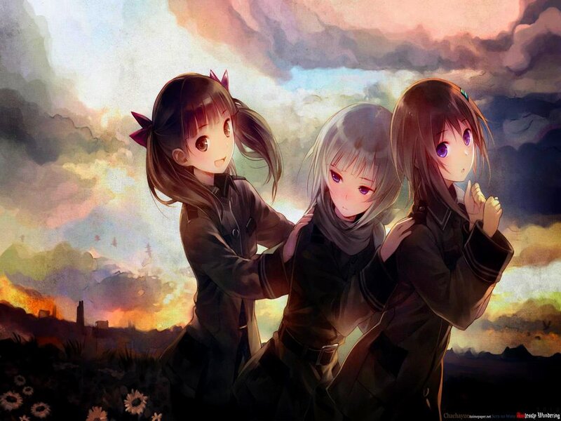 Three Girls in Uniform