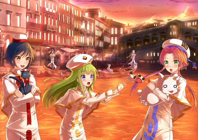Three Girls in Uniforms — Orange