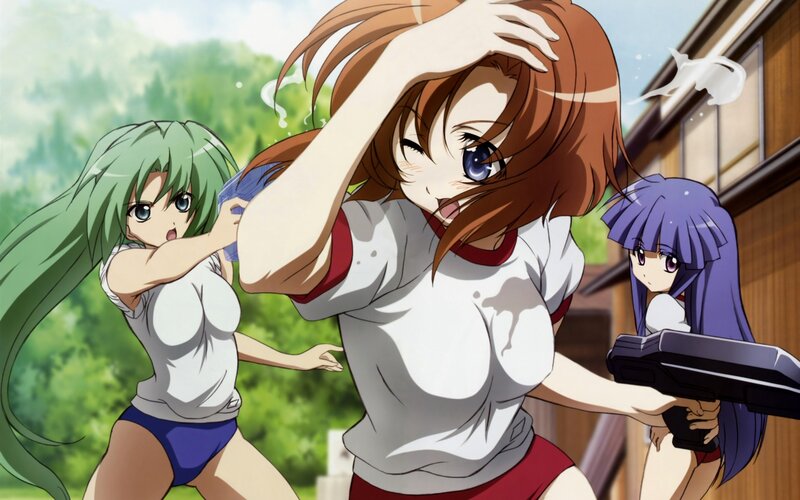 Three Girls in Water Guns