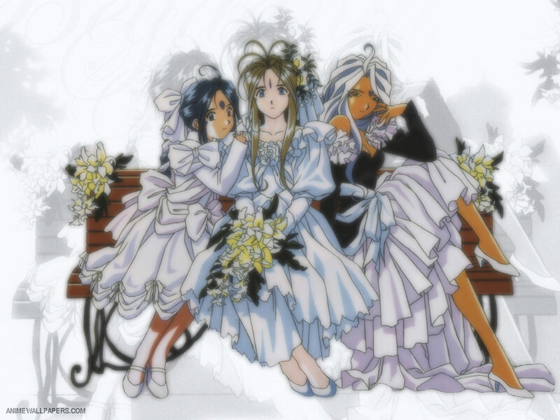 Three Girls in Wedding Dresses — White, Serene