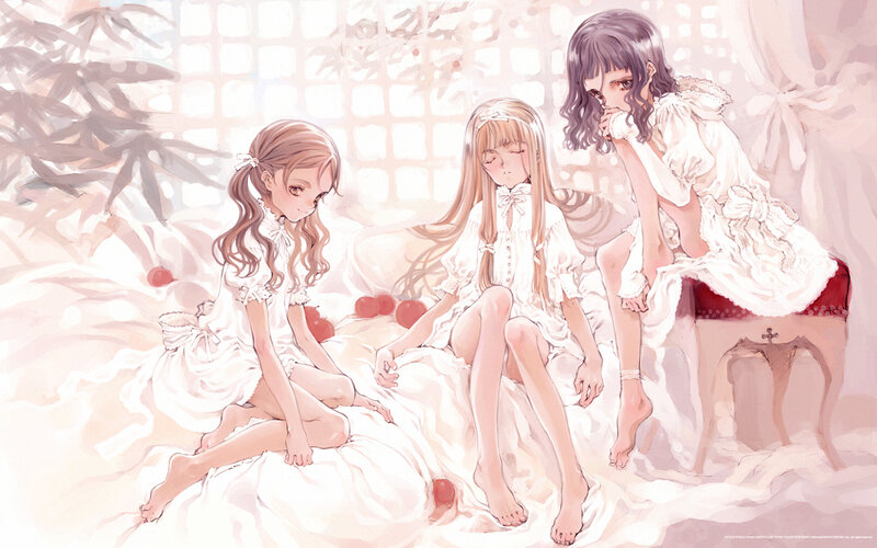 Three Girls in White Dresses — Serene