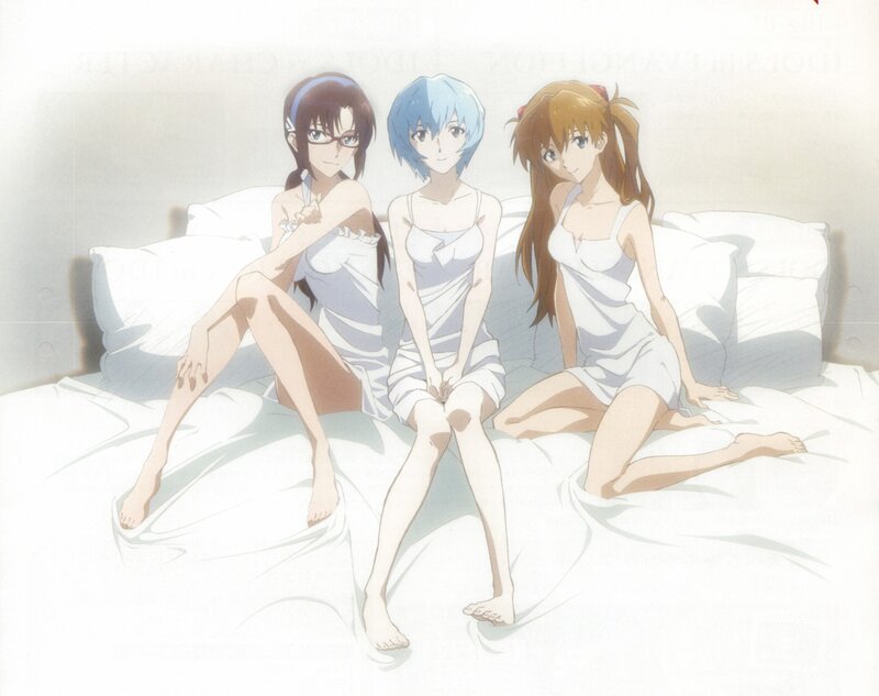 three girls in white nightgowns