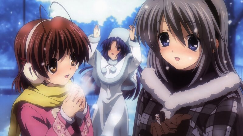 Three Girls in Winter — Blue