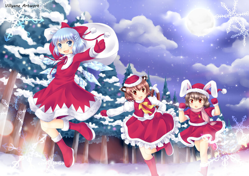 Three Girls in Winter Outfits