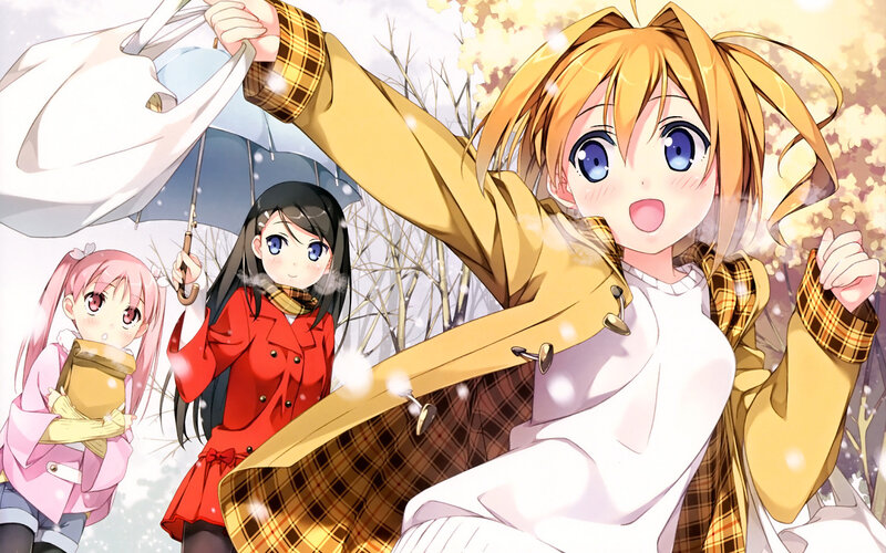 Three Girls in Winter — Yellow, Playful