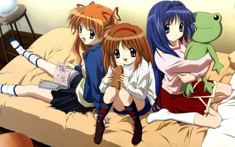 Three Girls on a Couch — Brown