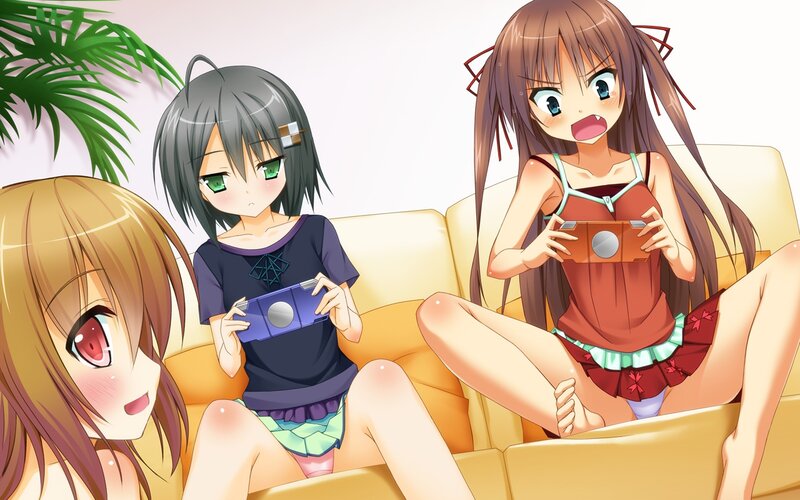 Three Girls on a Couch — Yellow