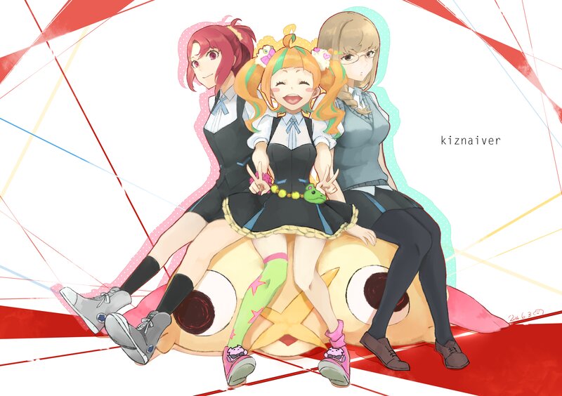 Three Girls on a Creature