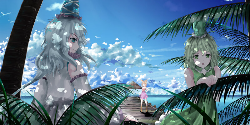 Three Girls on a Pier