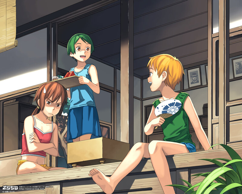 Three girls on a porch