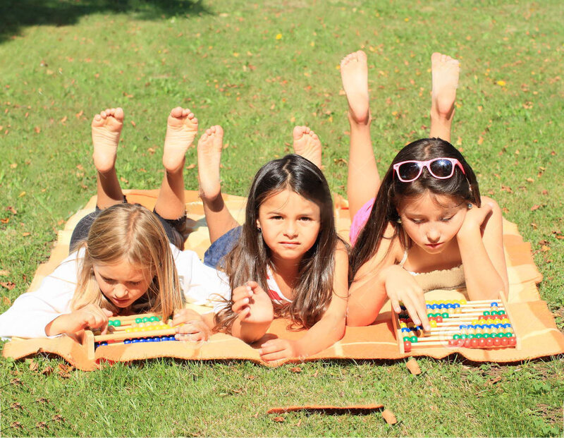 Three Girls on Blanket