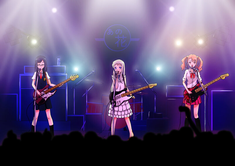Three Girls on Stage