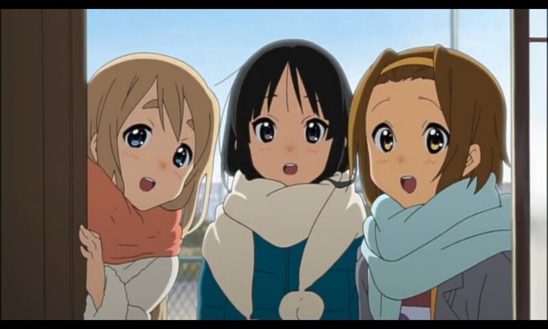 Three Girls Peeking from Door