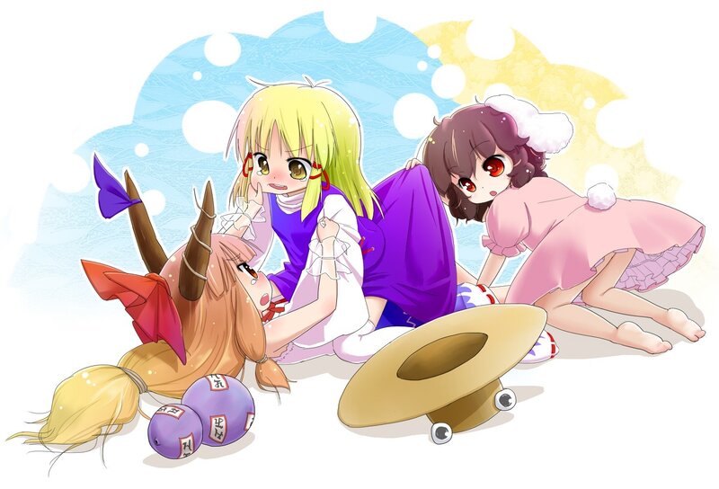 Three girls playing together