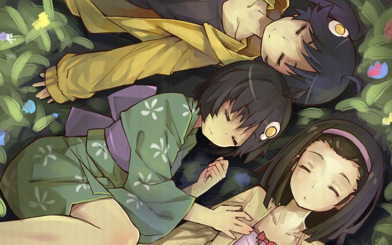 Three Girls Sleeping — Green, Serene