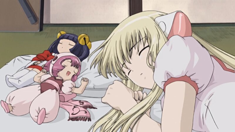 Three Girls Sleeping — White, Peaceful