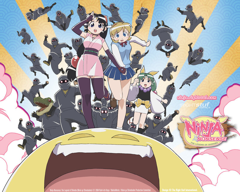 Three Girls Surrounded by Ninjas