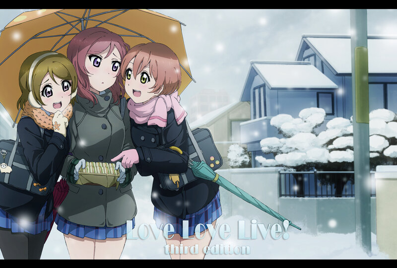 Three Girls under Umbrella — White