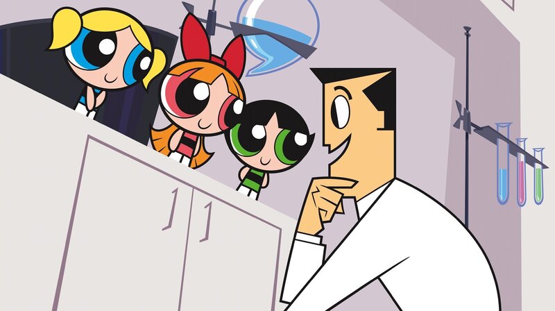 Three Girls Watching Scientist