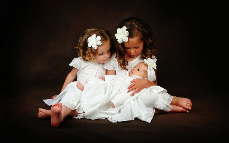 Three Girls with Baby