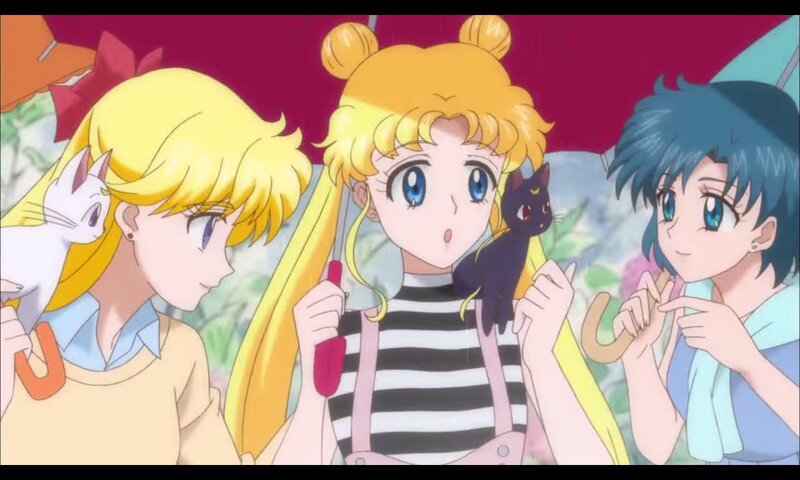 Three Girls with Cats — Yellow, Playful