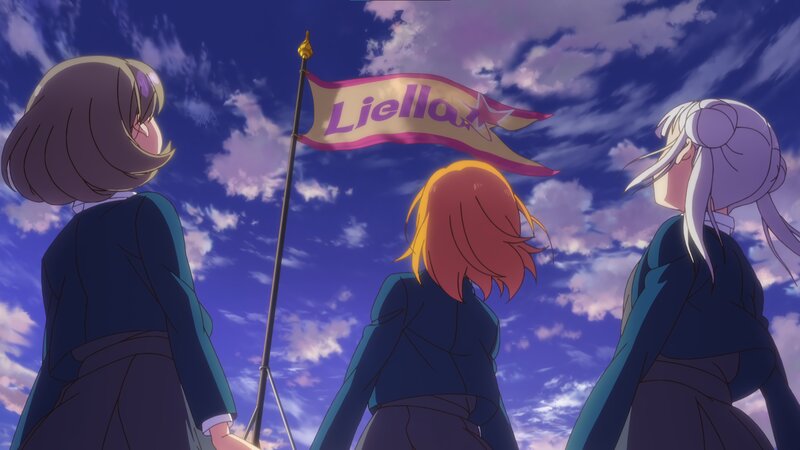 Three Girls with Flag