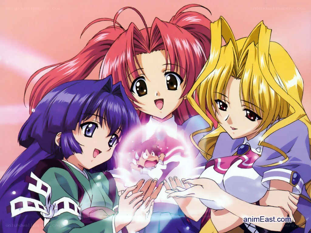three girls with glowing orb