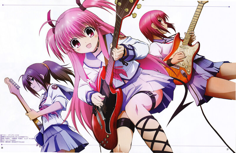 Three Girls with Guitars — Pink, Energetic