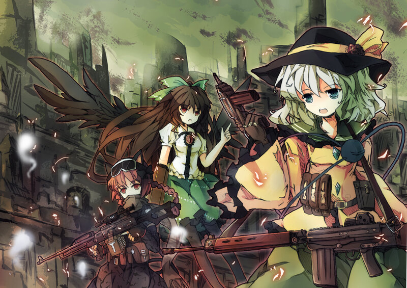 Three Girls with Guns — Green