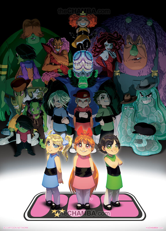 Three Girls with Monsters