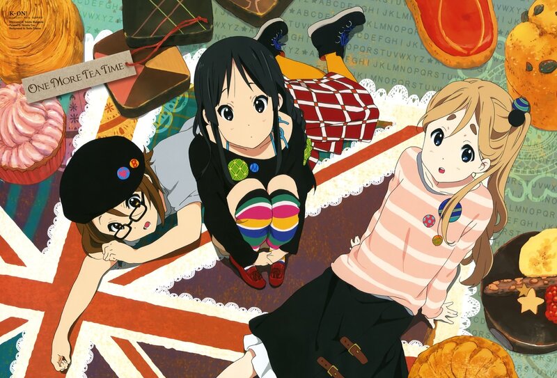 Three Girls with Pastries — Pink