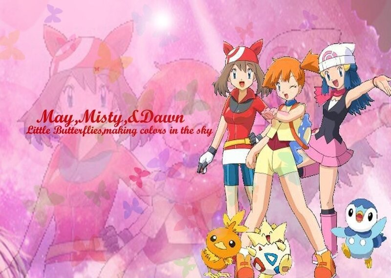 Three Girls with Pokémon — Pink