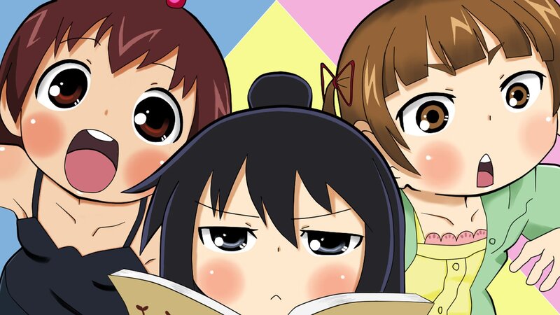Three girls with surprised expressions