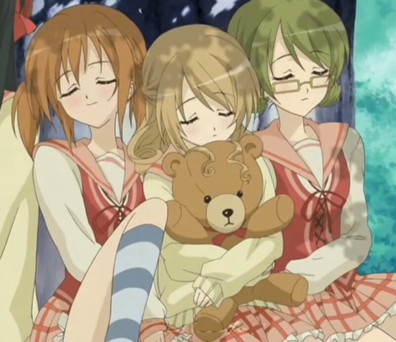 Three Girls with Teddy Bear