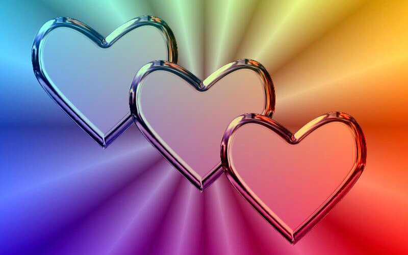 Three Glass Hearts