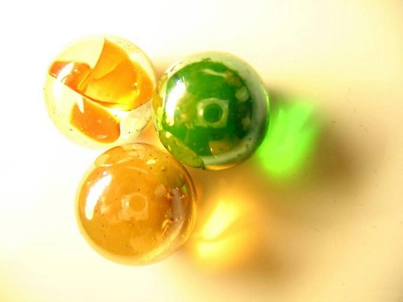Three Glass Marbles